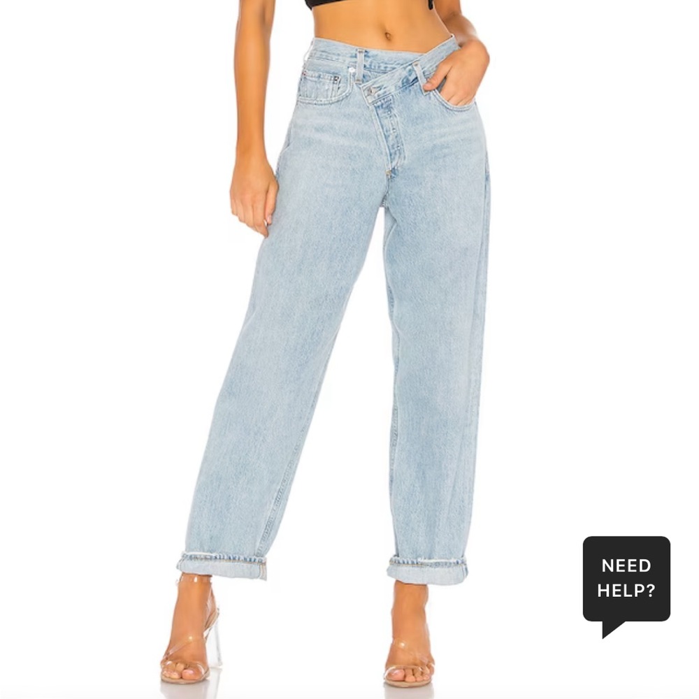 AGOLDE | Black Criss Cross Jeans